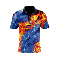 Unleashed Fire & Ice Performance Golf Polo Unleashed Fire & Ice Performance Golf Polo