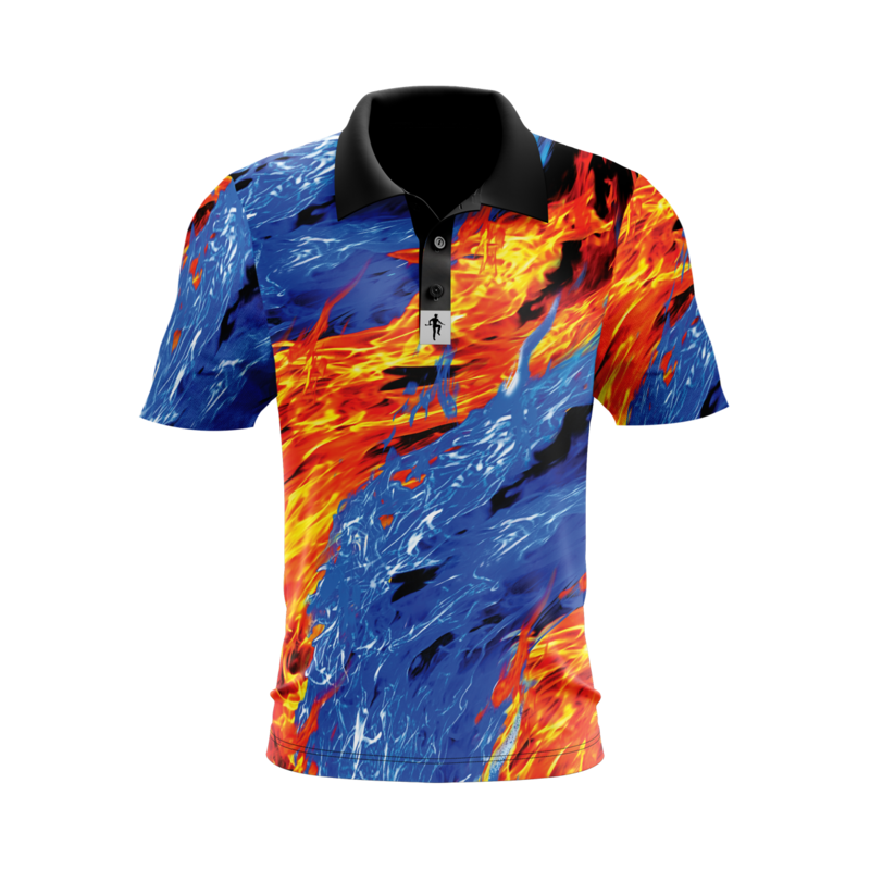 Unleashed Fire & Ice Performance Golf Polo Unleashed Fire & Ice Performance Golf Polo