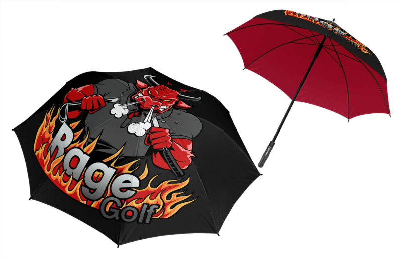 60" Oversized Double Layer Golf Umbrella with Bull