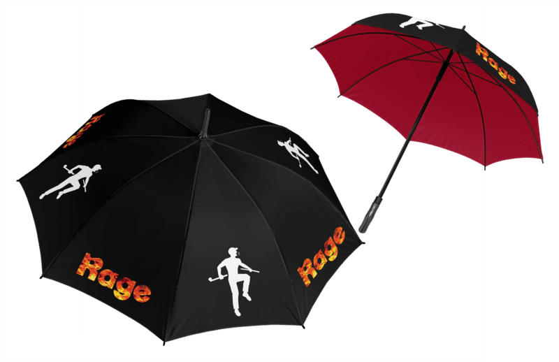 60" Oversized Double Layer Golf Umbrella with Guy Breaking Club