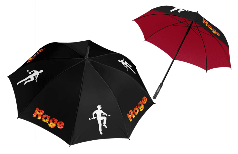 60" Oversized Double Layer Golf Umbrella with Guy Breaking Club 60" Oversized Double Layer Golf Umbrella with Guy Breaking Club