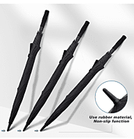 60" Oversized Double Layer Golf Umbrella with Guy Breaking Club 60" Oversized Double Layer Golf Umbrella with Guy Breaking Club